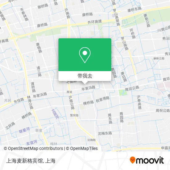 上海麦新格宾馆地图