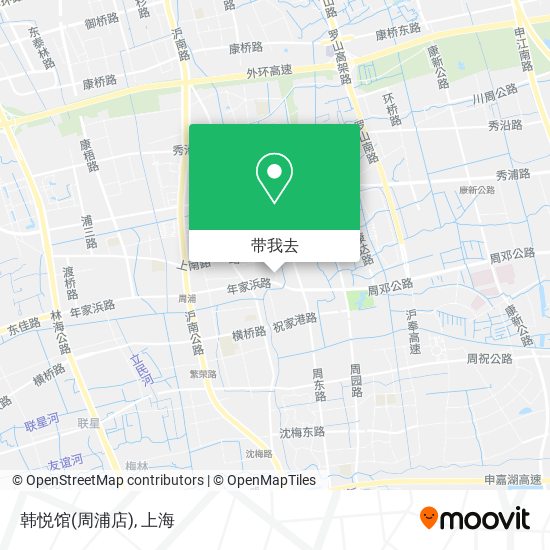 韩悦馆(周浦店)地图