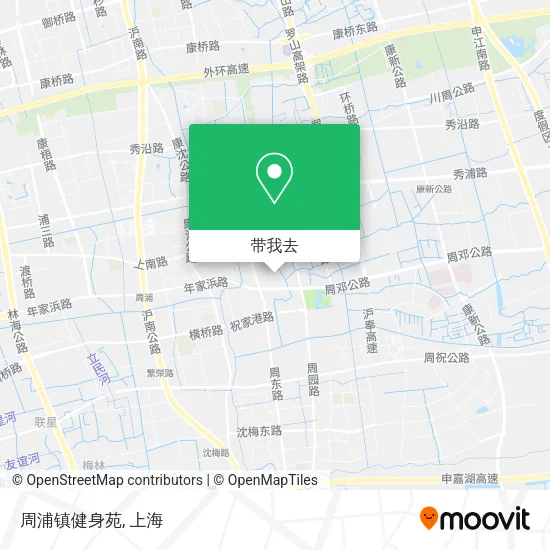 周浦镇健身苑地图