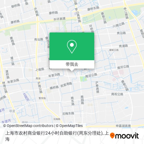 上海市农村商业银行24小时自助银行(周东分理处)地图