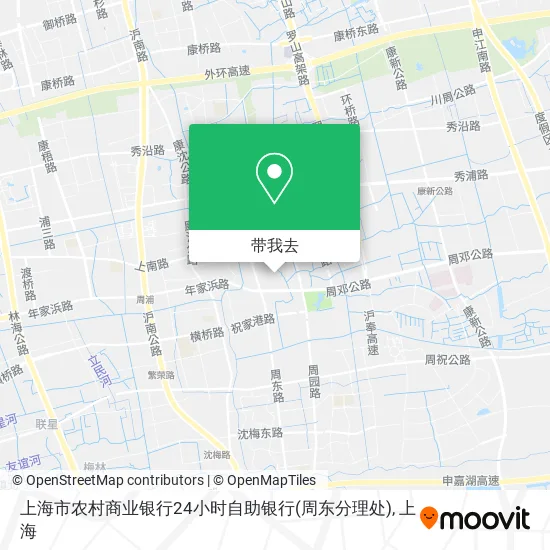 上海市农村商业银行24小时自助银行(周东分理处)地图