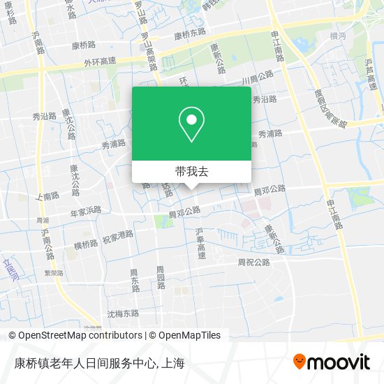 康桥镇老年人日间服务中心地图