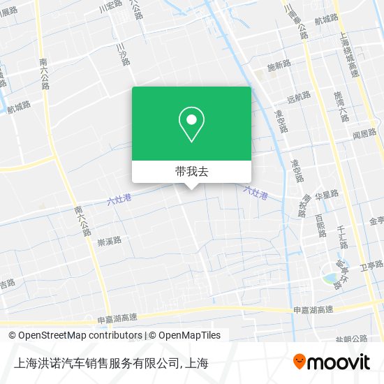 上海洪诺汽车销售服务有限公司地图