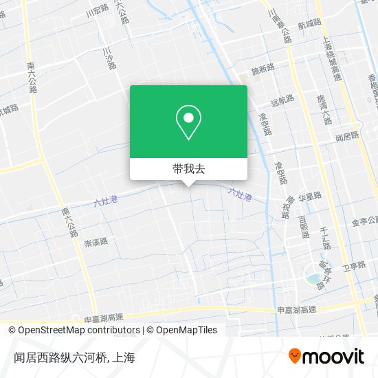 闻居西路纵六河桥地图
