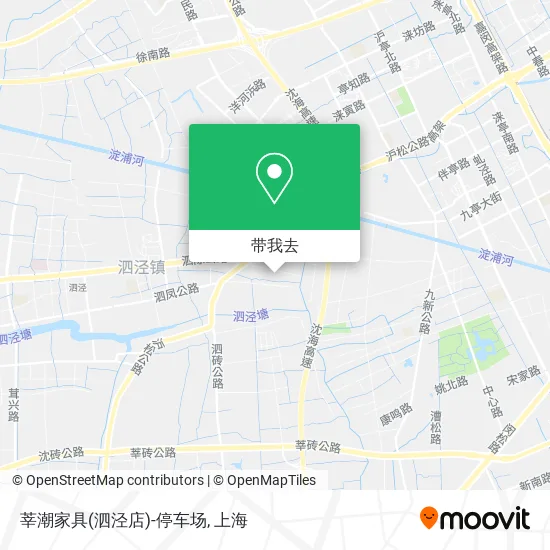 莘潮家具(泗泾店)-停车场地图