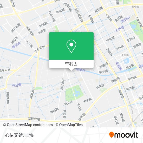心依宾馆地图