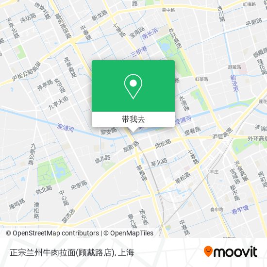 正宗兰州牛肉拉面(顾戴路店)地图