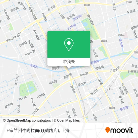 正宗兰州牛肉拉面(顾戴路店)地图