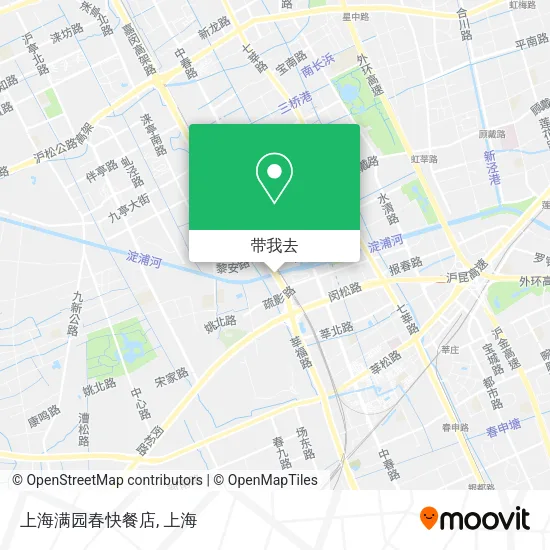 上海满园春快餐店地图