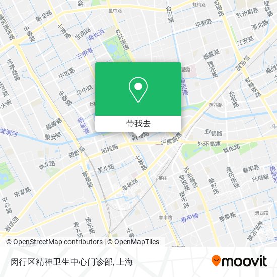闵行区精神卫生中心门诊部地图