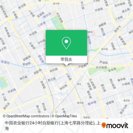 中国农业银行24小时自助银行(上海七莘路分理处)地图