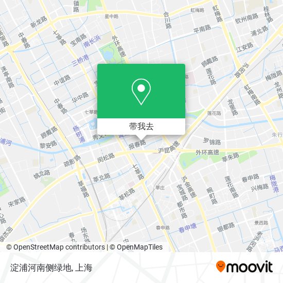 淀浦河南侧绿地地图