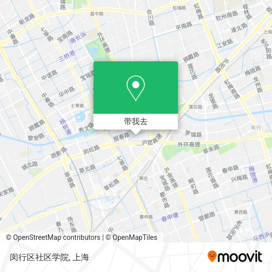 闵行区社区学院地图
