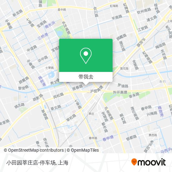 小田园莘庄店-停车场地图