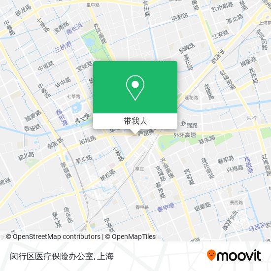 闵行区医疗保险办公室地图