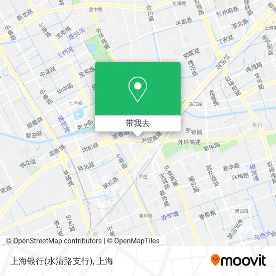 上海银行(水清路支行)地图