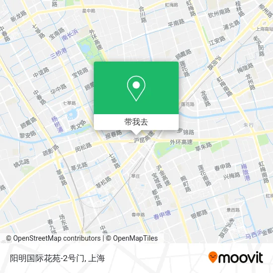 阳明国际花苑-2号门地图