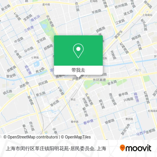 上海市闵行区莘庄镇阳明花苑-居民委员会地图