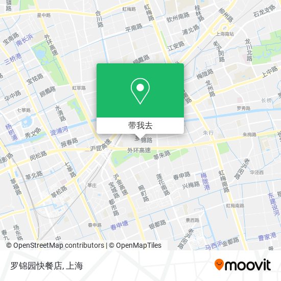 罗锦园快餐店地图