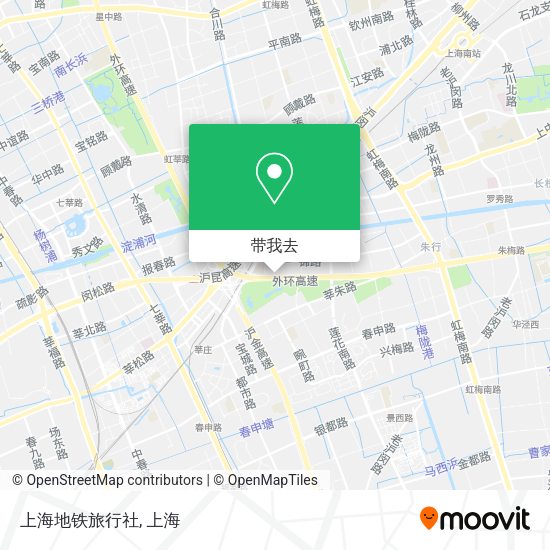 上海地铁旅行社地图