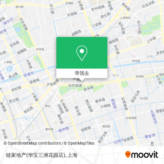 链家地产(华宝三洲花园店)地图