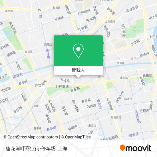 莲花河畔商业街-停车场地图