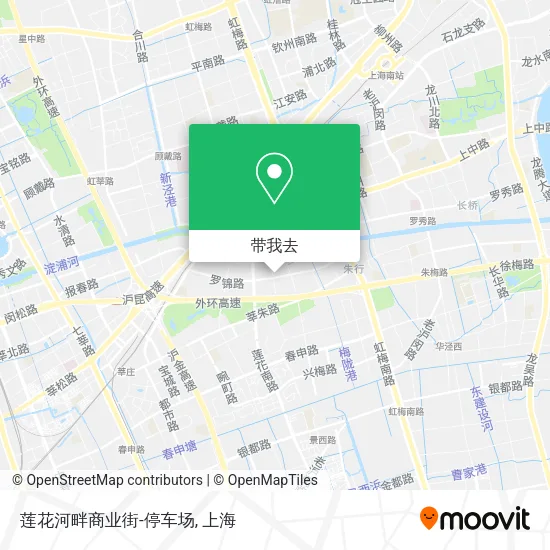莲花河畔商业街-停车场地图