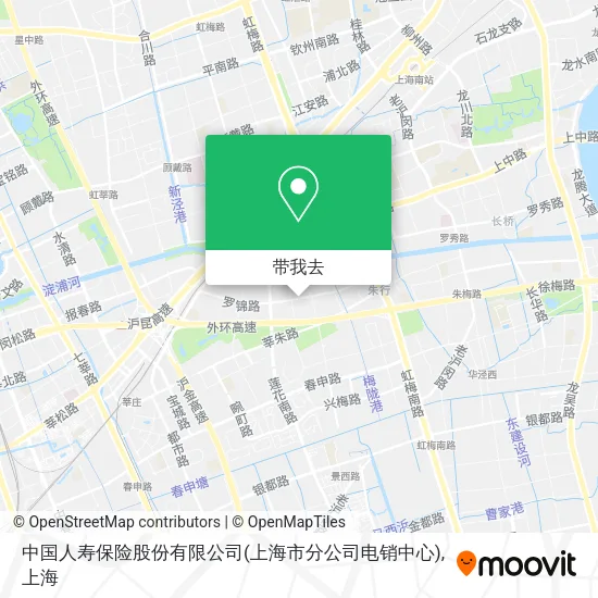 中国人寿保险股份有限公司(上海市分公司电销中心)地图