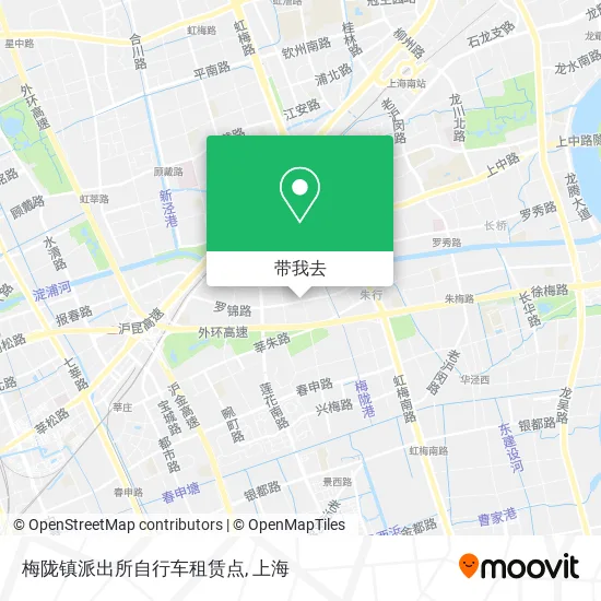 梅陇镇派出所自行车租赁点地图
