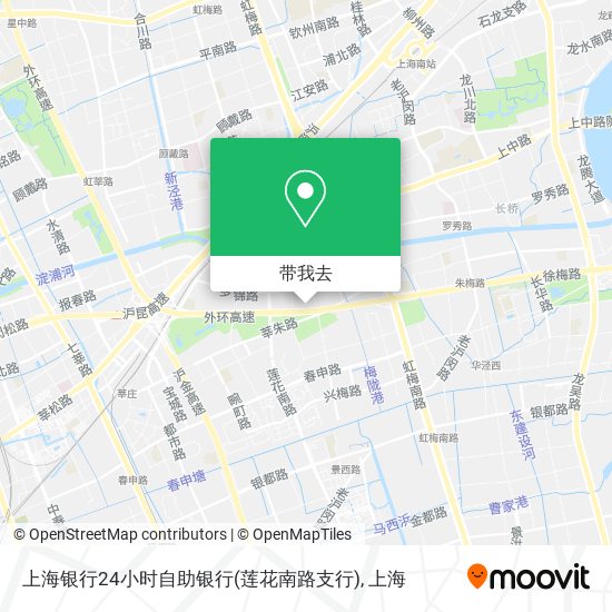 上海银行24小时自助银行(莲花南路支行)地图