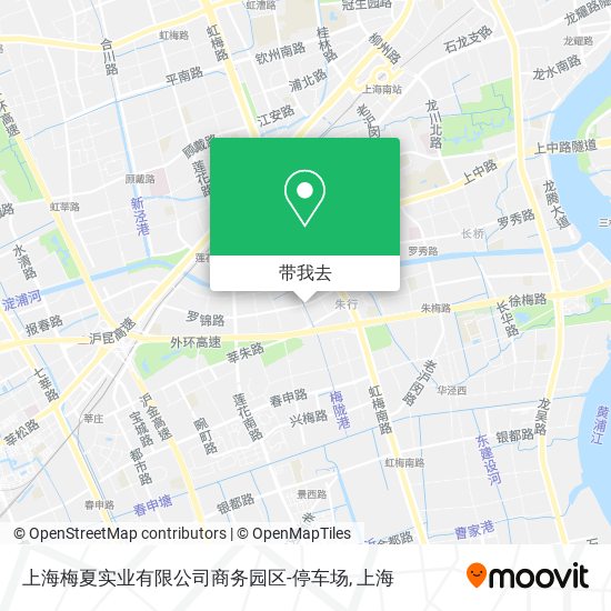 上海梅夏实业有限公司商务园区-停车场地图