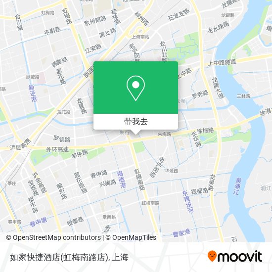 如家快捷酒店(虹梅南路店)地图