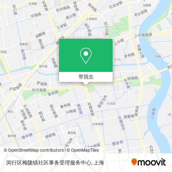 闵行区梅陇镇社区事务受理服务中心地图