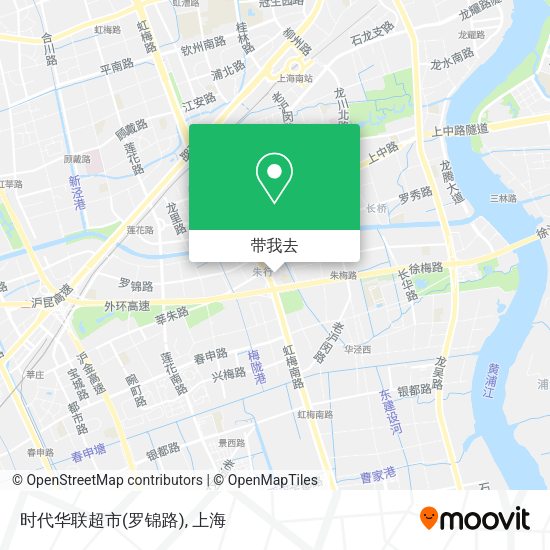 时代华联超市(罗锦路)地图