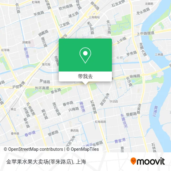 金苹果水果大卖场(莘朱路店)地图