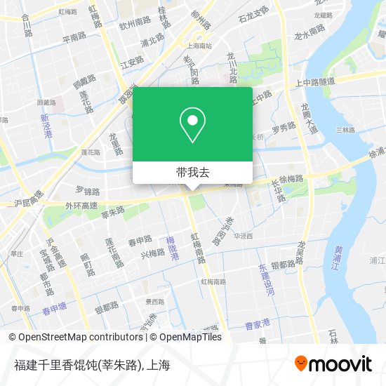 福建千里香馄饨(莘朱路)地图