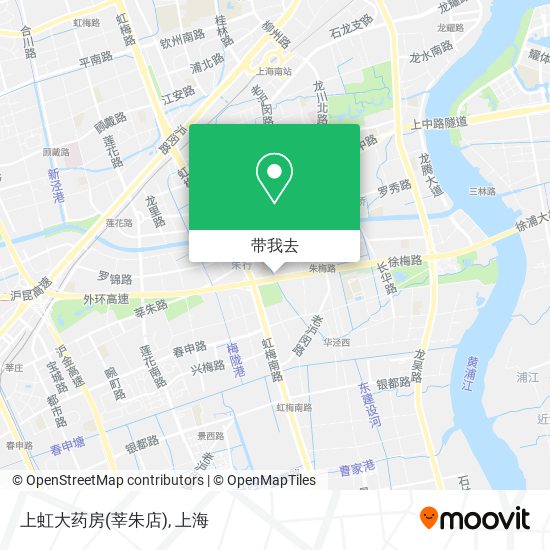 上虹大药房(莘朱店)地图