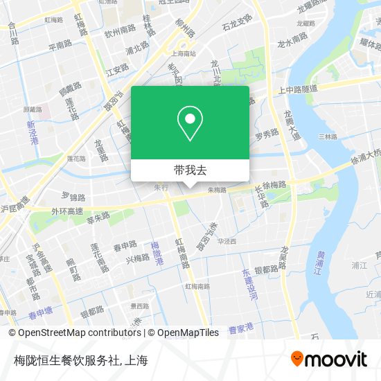 梅陇恒生餐饮服务社地图