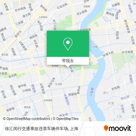 徐汇闵行交通事故违章车辆停车场地图