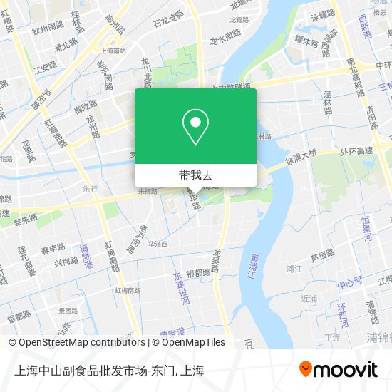 上海中山副食品批发市场-东门地图