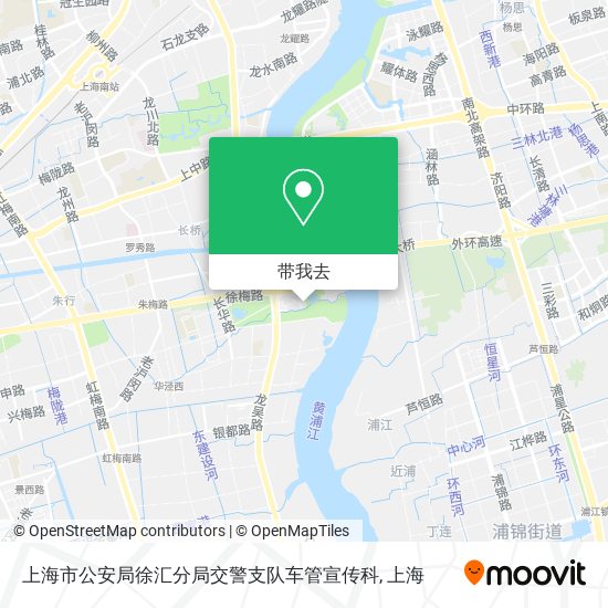 上海市公安局徐汇分局交警支队车管宣传科地图