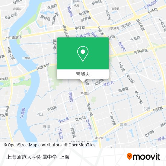 上海师范大学附属中学地图