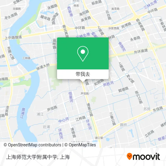 上海师范大学附属中学地图