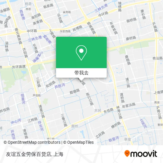 友谊五金劳保百货店地图