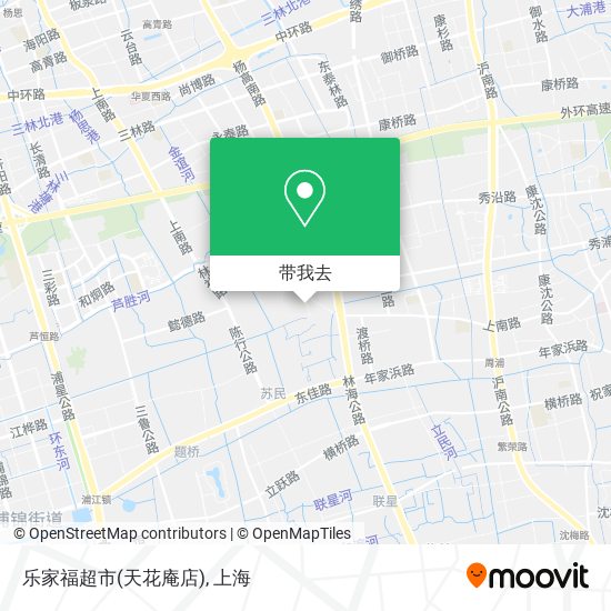 乐家福超市(天花庵店)地图
