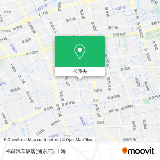 福耀汽车玻璃(浦东店)地图