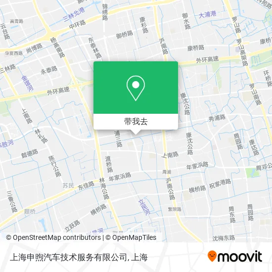 上海申煦汽车技术服务有限公司地图