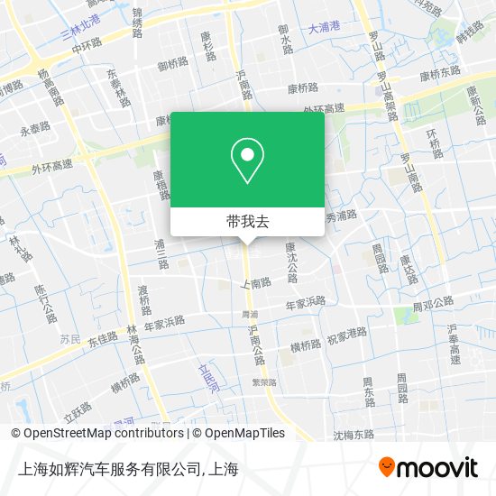 上海如辉汽车服务有限公司地图