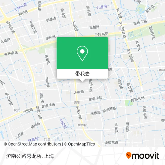 沪南公路秀龙桥地图
