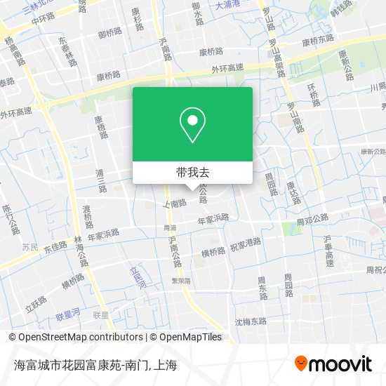 海富城市花园富康苑-南门地图